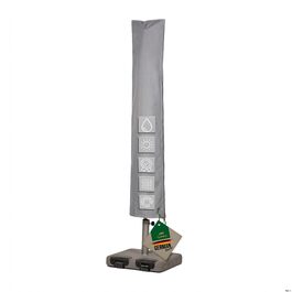 Чохол для парасольки круглий Ø до 450 см, квадратний до 320x320 см, сірий, Oxford 600D, водонепроникний, UV-стійкий