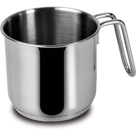 Каструля Lagostina Every для підігріву молока, нержавіюча сталь, діаметр 12 см, об'єм 1,4 л, для однієї порції