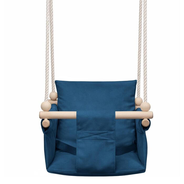Дитяча гойдалка-крісло MAMOI® для дверей, дерев'яна гойдалка для малюків (Синій)
