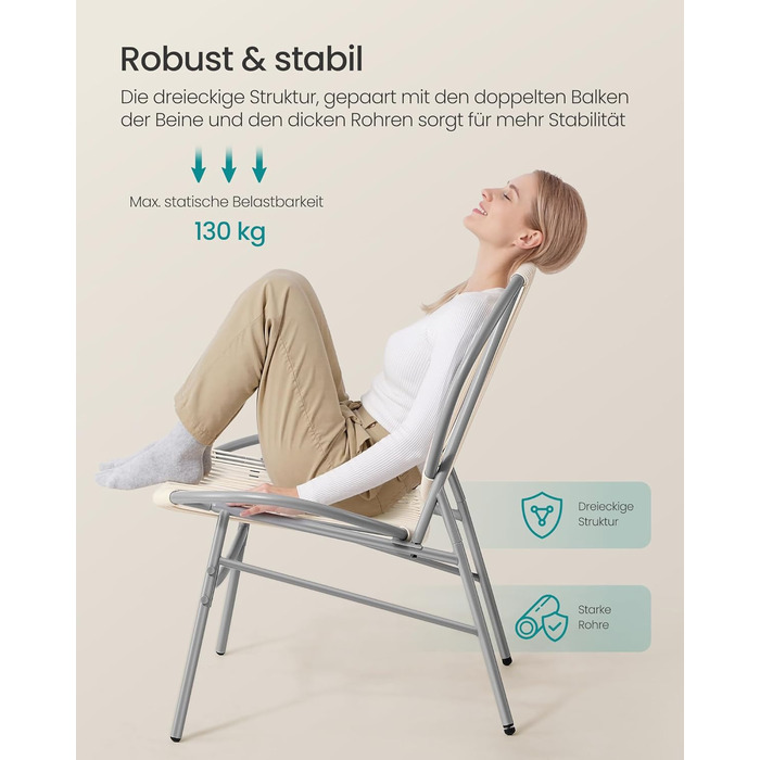 Набір садових меблів SONGMICS з поліротану для балкона та тераси: стіл та 2 крісла (Таубеграу)