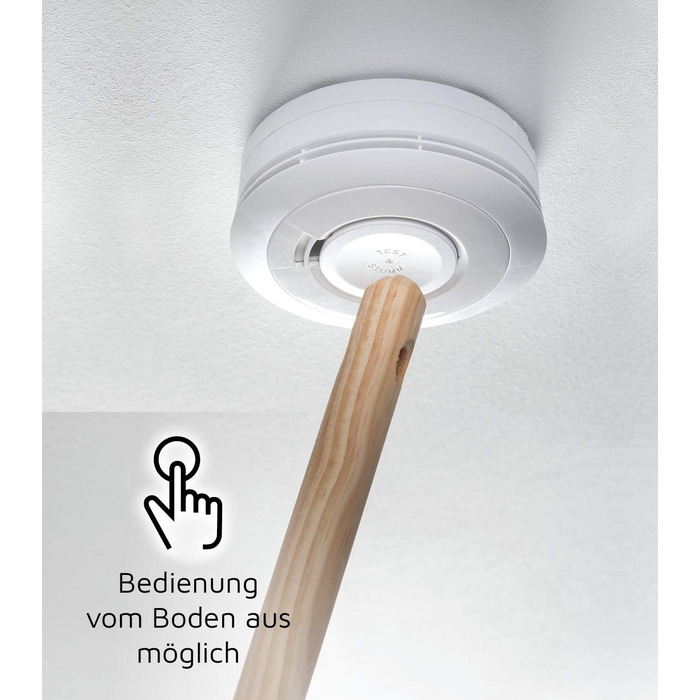 Датчик диму Ei Electronics Ei650, набір 5 шт, автономний, з батареєю на 10 років, білий, тестування Stiftung Warentest