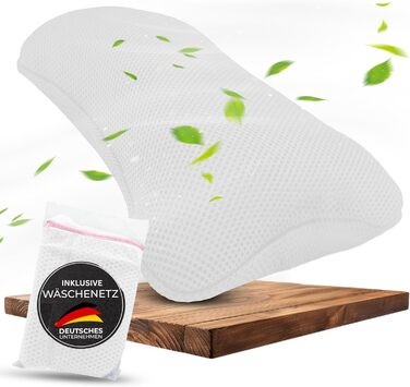 Подушка для ванни з сіткою для прання - Максимальний комфорт та розслаблення з новітньою технологією Air Mesh - Подушка для ванни з 4 міцними присосками - Підтримка шиї/голови (Білий)