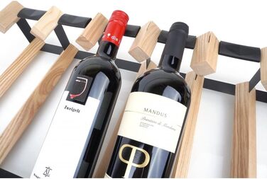 Стильна полиця для вина RAXI™ Show Premium з ешченого дерева на 2 пляшки, дизайн преміум-класу
