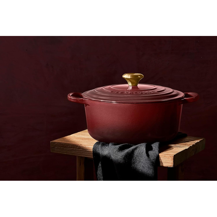 Le Creuset Signature Казанок з чавуну з кришкою, Ø Круглий, 4.2 л, Ocean (Рона), для всіх типів плит, включаючи індукційну