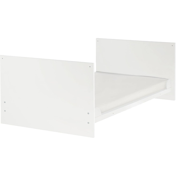 Дитяче ліжко-гойдалка Roba 'Антон' біле, з пеленальним столиком, 2 дверцята та 1 полиця, висота пеленального столику 90 см