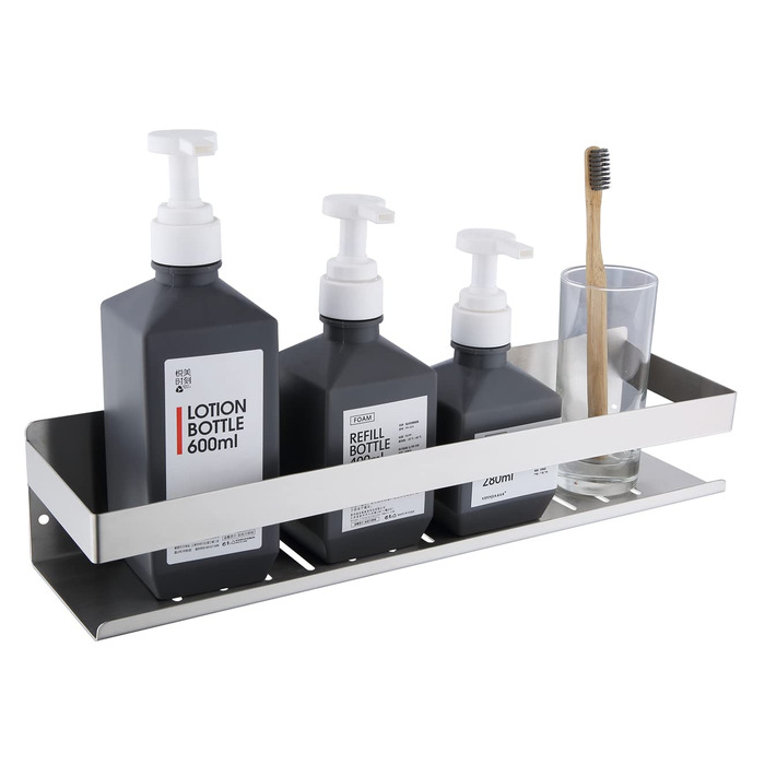 Поличка для душу без свердління, нержавіюча сталь, 40 см, H91107-40BN