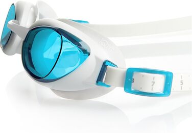 Жіночі окуляри для плавання Speedo Aquapure, один розмір, білий / синій, Одномісний