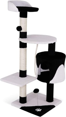 Котяче дерево ліонто котяче дерево висота 112 см, (чорний / білий)
