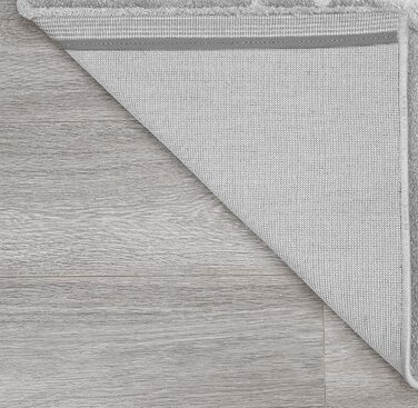 Сучасний м'який дитячий килим, м'який ворс, легкий у догляді, стійкий до фарбування, яскраві кольори, Райдужний візерунок, (160 x 230 см, сірий)