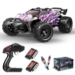 RC Автомобіль Monstertruck 1:18 4WD, Позашляховик 40 км/год, Металеве передавання, 2x1300mAh, Рожевий - для дорослих та дітей від 10 років