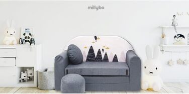 Дитяче крісло-диван 3в1 з функцією ліжка для дівчаток та хлопчиків. Крісло-мішок, дитяче ліжко, крісло-трансформер для дитячої кімнати (Ax2)