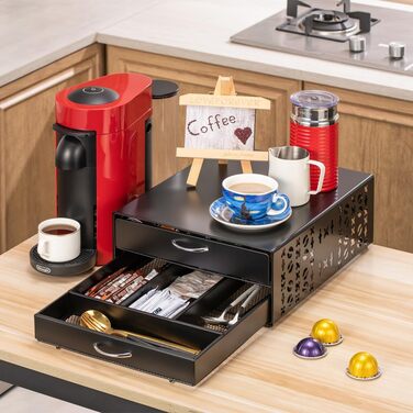 Тримач для капсул Vertuo, аксесуар для кави, органайзер для капсул Nespresso, велика місткість, підходить для всіх розмірів, кавостанція для кав'ярні