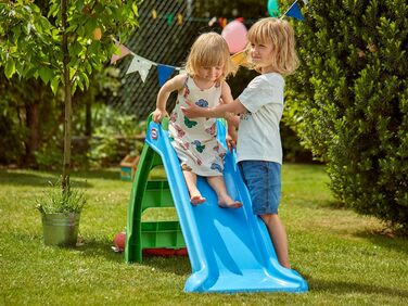 Дитячий гірочка Little Tikes First Slide - ігровий набір для дому та саду, безпечний та міцний, для дітей від 18 місяців (зелено-блакитний)