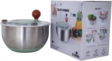 Салатниця-швидкоосушувач, 5 літрів, пластик, BPA-free