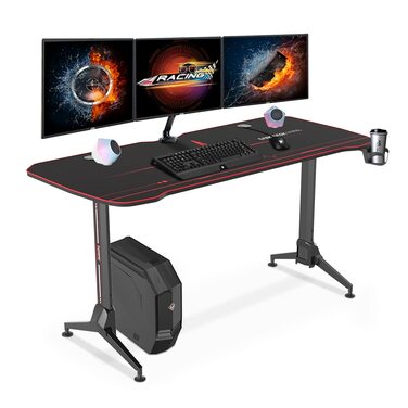 Ігровий стіл SANODESK з регулюванням висоти, 160 см, чорний