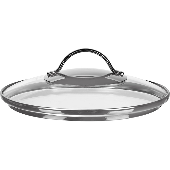 Скляна кришка для каструль та сковорідок WMF 20 см, термостійке скло з металевою ручкою, підходить для посудомийки
