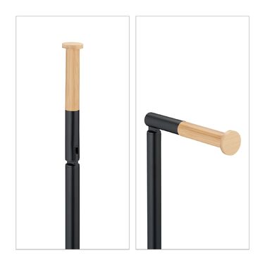 Набір для туалету Relaxdays Бамбук та Нержавіюча сталь