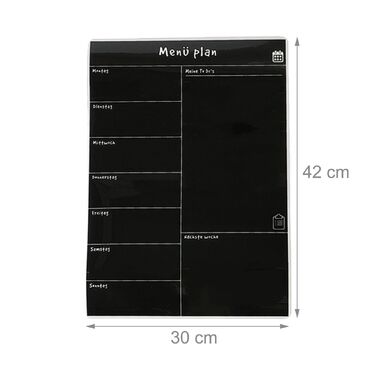 Магнітний планувальник харчування на тиждень Relaxdays