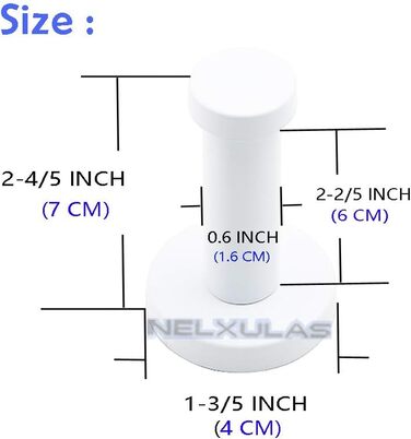 Класична біла вішалка з нержавіючої сталі NELXULA, дуже міцна, настінна, вішалка для рушників (5,1 см , 4 шт.) 2', 4 шт. (2-4 / 5', 4 шт.)