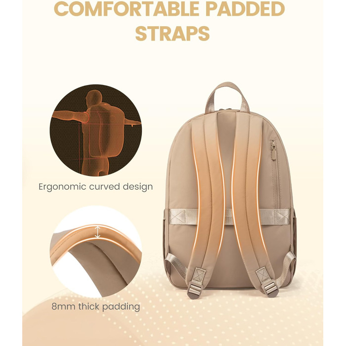 LOVEVOOK Рюкзак для жінок, середнього розміру, для підлітка, дівчини, студентки. Елегантний, з відділенням для ноутбука 15.6