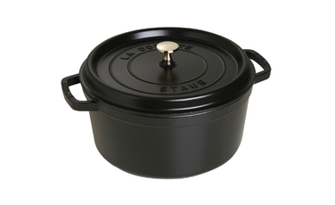 Кокотниця кругла 26 см, чорна Staub