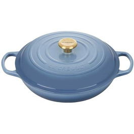 Le Creuset Signature Чавунний горщик для запікання, Ø 30 см, 3,5 л, Chambray, для всіх типів плит (вкл. індукційні)