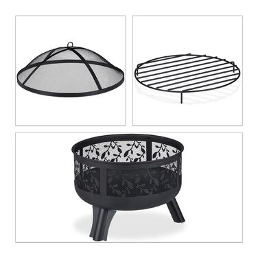 Вогнище Relaxdays із захистом від іскор