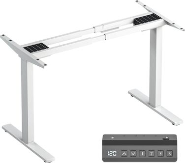 Електричний регульований стіл ONKRON, чорний, для стільниць 120-170 см, до 70 кг (Cdf222e-w)