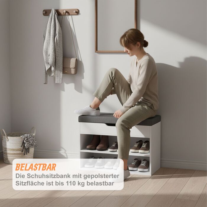 Сховище для взуття Relaxdays з місцем для зберігання