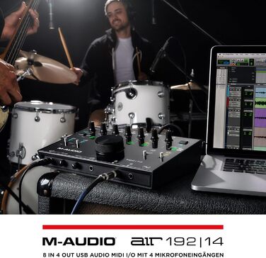 M-Audio Air 192|6: USB аудіоінтерфейс для запису в студійній якості з 2 XLR/Line входами + ПО