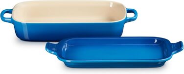 Форма для запікання Le Creuset прямокутна зі скляною кришкою, 3 л, вишневий (Марсель)