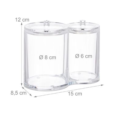 Організатор Relaxdays з подвійним акриловим відсіком