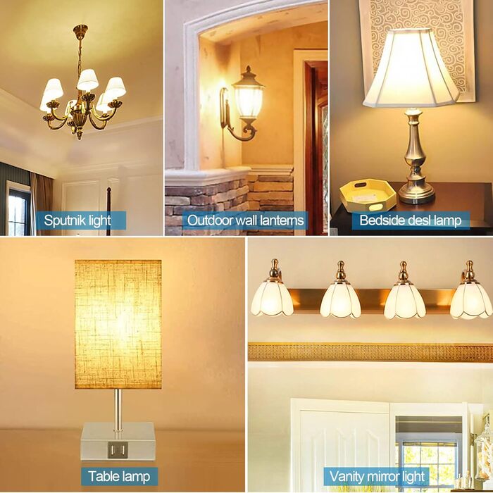 25 LED-ламп E27 2W, скляні, тепле світло 2700K, для ліхтарів та гірлянд, не димуються, 25 шт.