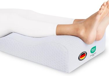 Підніжка для ніг Medicline Venenkissen – ергономічна, для кращого кровообігу, дихаюча, для алергіків, сертифікат Oeko-TEX®, Made in Germany