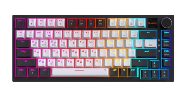 Бездротова механічна клавіатура GamePro Asgard Valhalla Pro (MK160W-D-Pro) 75% Rainy switches