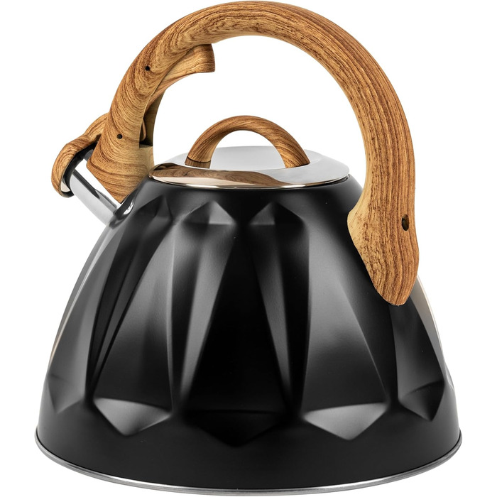 Чайник Karl Hausmann 3L з автоматичним свистком для індукційних, газових та електричних плит - з нержавіючої сталі