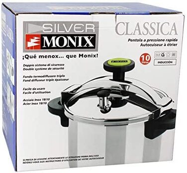 Традиційна скороварка Monix Classica 8 л срібло, нержавіюча сталь (10 л)