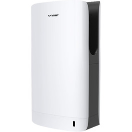 Anydry 2065: Двосторонній сушар для рук з HEPA-фільтром, ефективний, білий, ABS-пластик