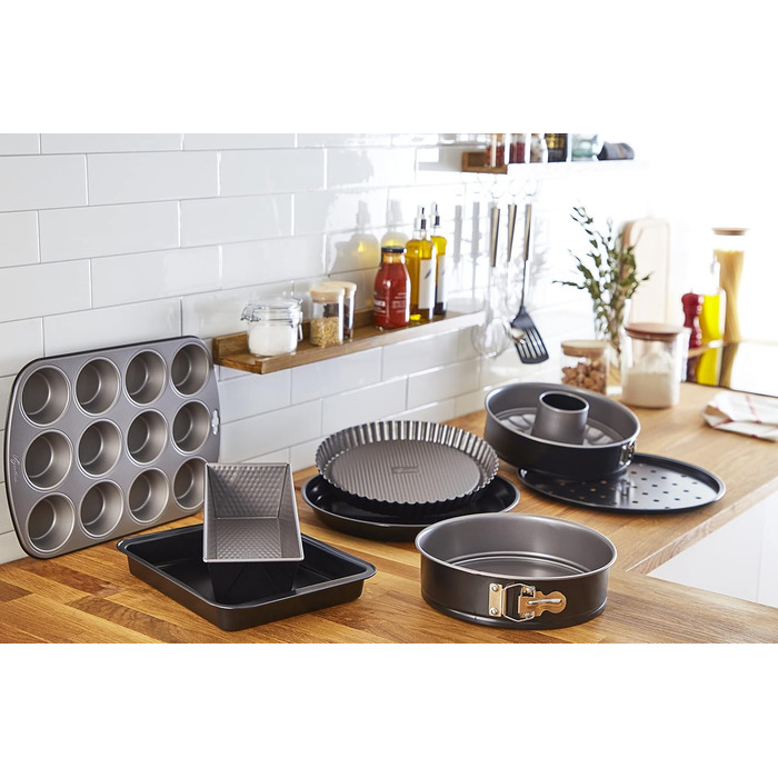 Форма для випічки Lagostina Leckere з блискавкою та двома знімними днами з антипригарним покриттям, діаметр 26 см, дека для випічки до 210°C