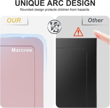 Marcree Cub Safe - Міні-сейф для грошей та особистих речей з ключем (рожевий)