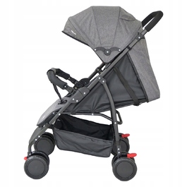 Дитячий прогулянковий візок Baby-Coo City, чорний, металевий каркас, з амортизаторами