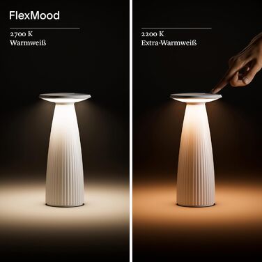 LED-лампа SIGOR Nuflair на акумуляторі з вазою для квітів, золота, IP54, 24 см, 12 год роботи, для дому та саду