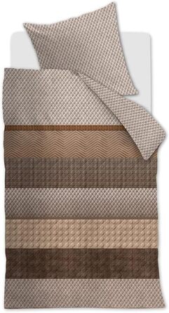 Комплект постільної білизни Beddinghouse Cotton стьобаний колір натуральний, розмір 155x220см80x80