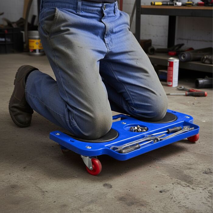 Дошка для колін з підсвічуванням та органайзером для інструментів Relaxdays