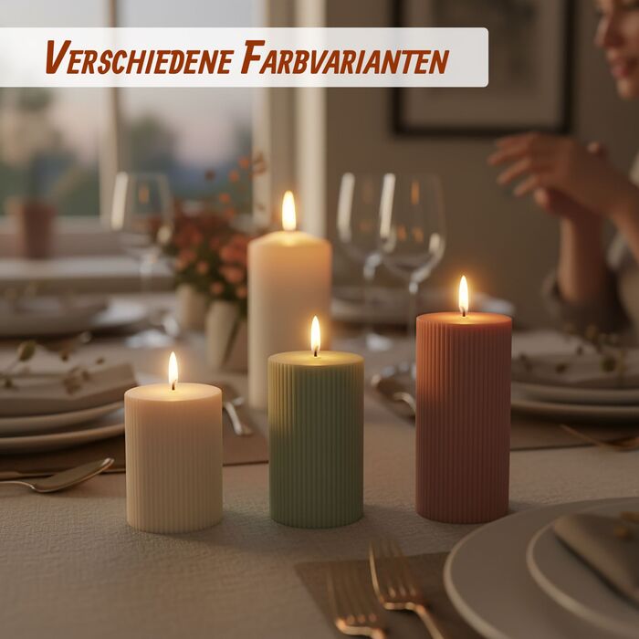 Набір з 4 LED-свічок Relaxdays