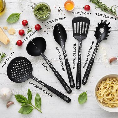 Набір каструль та сковорідок з антипригарним покриттям Nuovva - 15 предметів, з кришками, для індукційних плит, з гранітним покриттям