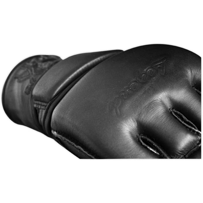 Рукавички FOX-FIGHT Freefight a професійні високоякісні боксерські рукавички з натуральної шкіри з мішком з піском для тренувань, спарингів, тайського кікбоксингу, кейп-спорту, BJJ, рукавички з мішком з піском, рукавички (Чорний, L)