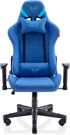 Ігровий крісло VALK Nyx - фіолетовий, з регулюванням нахилу 160°, 2D підлокітники, ергономічний офісний стілець, тканинний