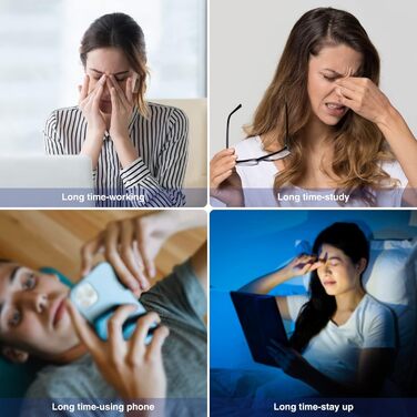 Електричний масажер для очей з підігрівом, вібрацією та Bluetooth, 5 режимів, для зменшення темних кіл та сухості очей, подарунок для сім'ї