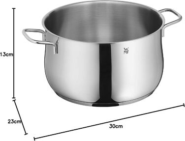 Каструля WMF Diadem Plus 16 см без кришки, 1,5 л, для молока, індукційна, Cromargan нержавіюча сталь, полірована, без покриття